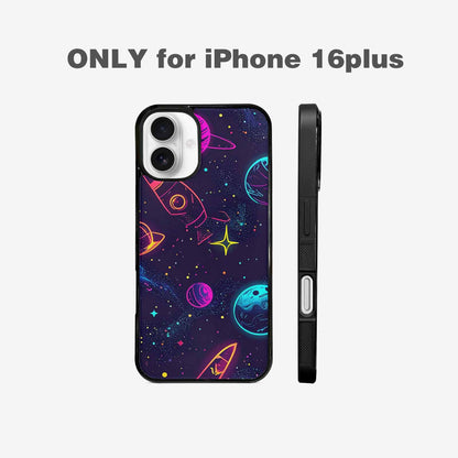 iPhone 16 Plus Case — Space Galaxy Astronaut, Personalized Phone Case