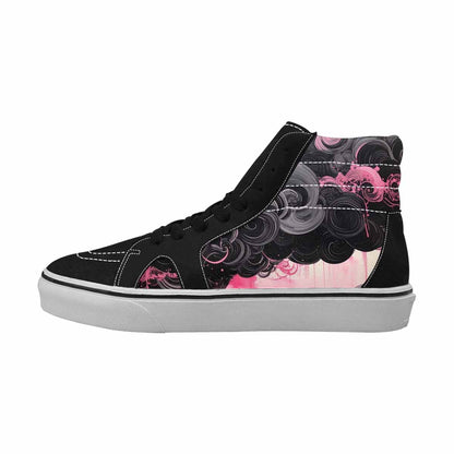 MEN'S Van Gogh Swirl High Top Canvas Neon Fantasy Shoes