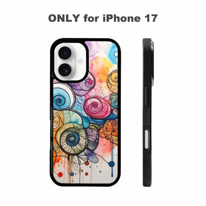 iPhone 17 Case — Tie Dye Swirls (black Tie Dye, Custom Phone Case