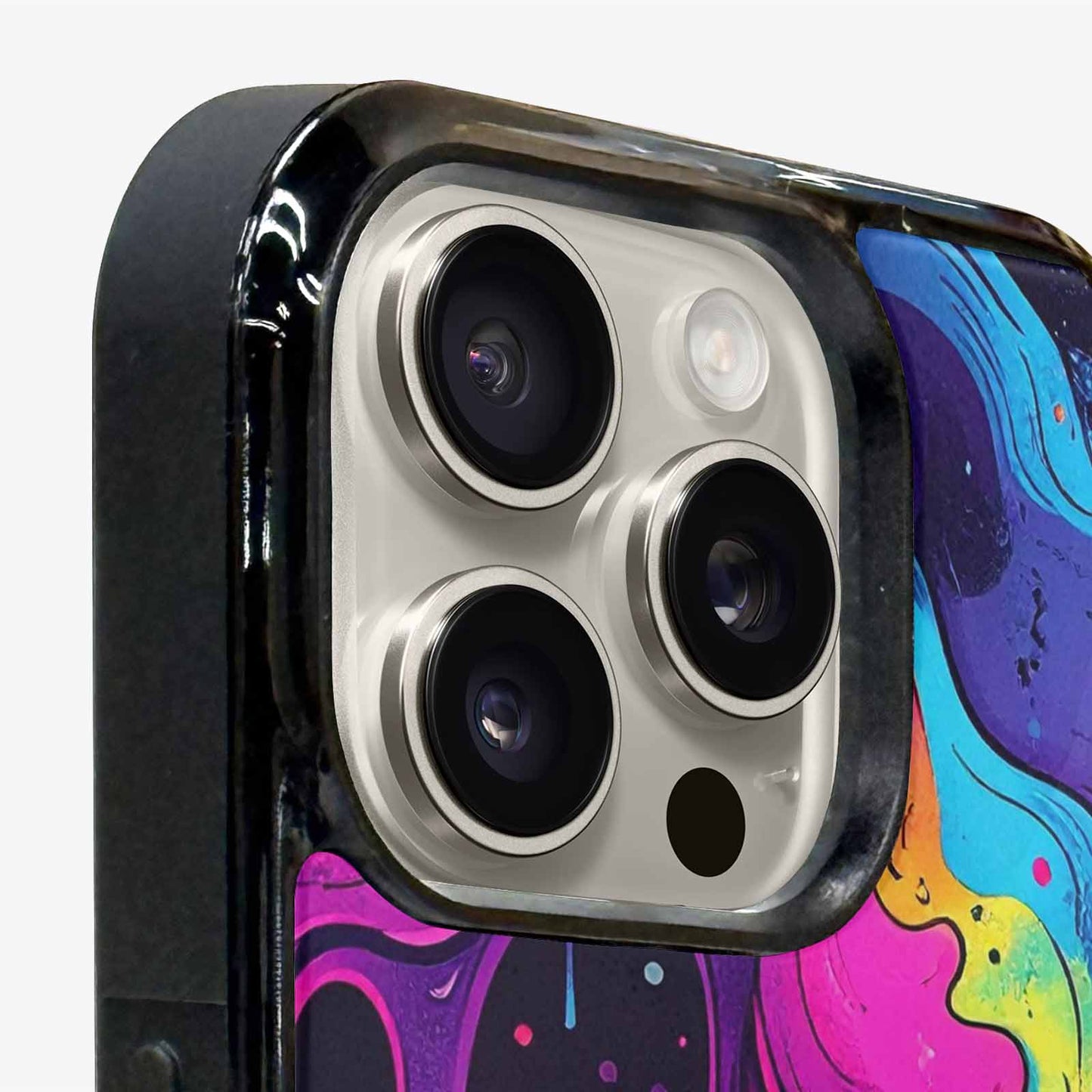 iPhone 16 Pro Case — Rick And Morty Style Art Dripping, Custom Print Case Cover