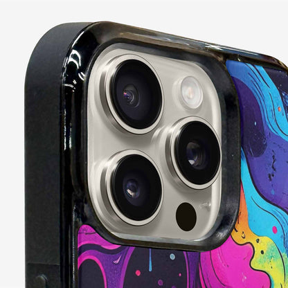 iPhone 16 Pro Case — Rick And Morty Style Art Dripping, Custom Print Case Cover