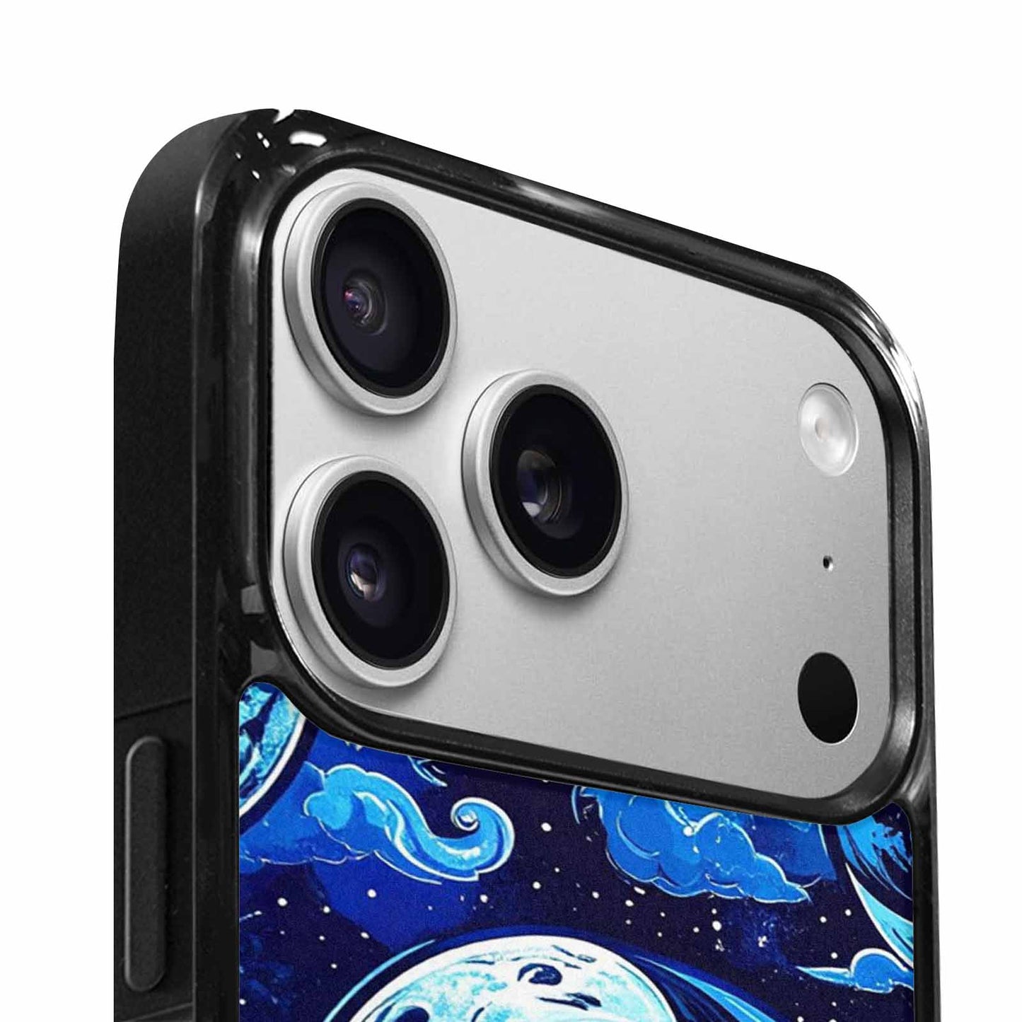 iPhone 17 Pro Max Case — Neon Winter Moon Cartoon Cute, Personalized Phone Case