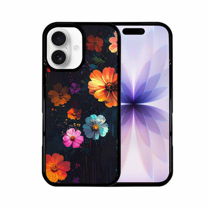 iPhone 17 Case — Shadowy Glitch Floral Pattern Floral, Custom Print Case Cover