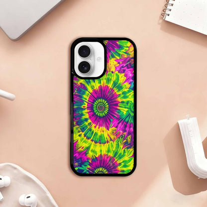 iPhone 17 Case — Tie Dye Neon Acid Tie Dye, Unique Phone Case Design
