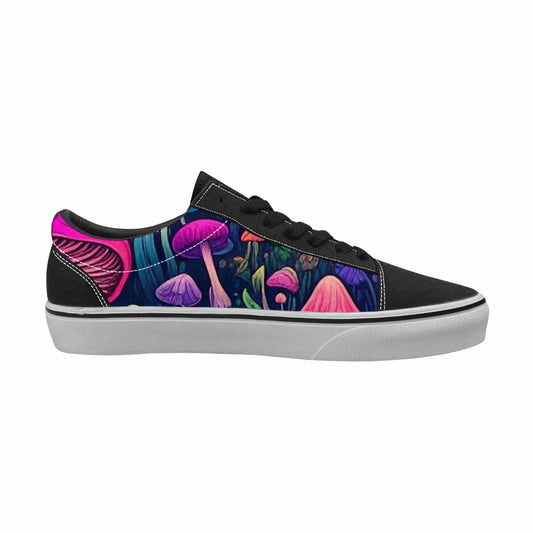 WOMEN'S Psychedelic Mushroom Canvas Lace-Up Dark Academia Shoes