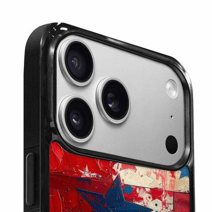 iPhone 17 Pro Case — Patriotic Stars And Stripes American Galaxy, Custom Designed Case Cover