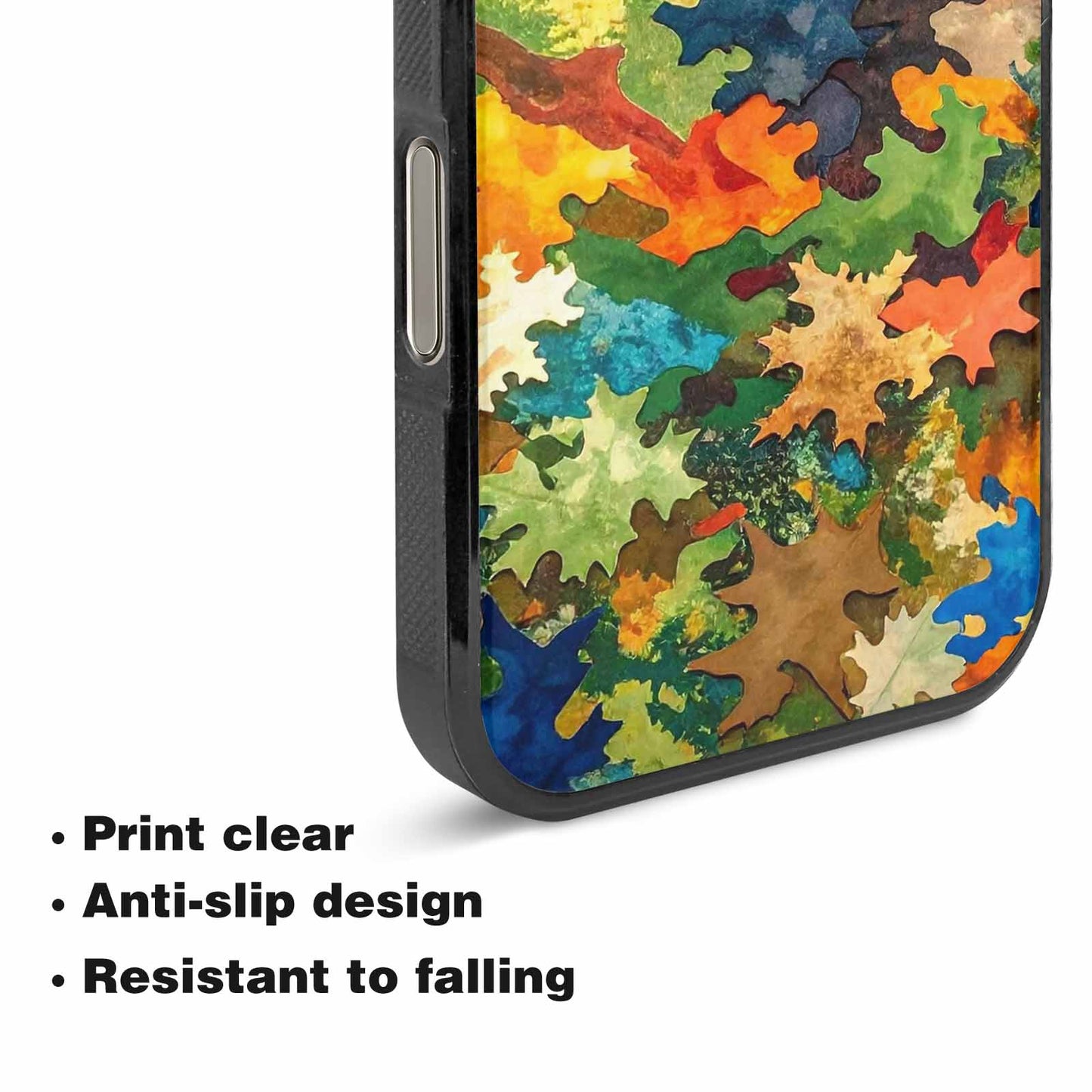 iPhone 16 Pro Case — Camo Patches Full Color Vibrant Camo, Personalized Phone Case