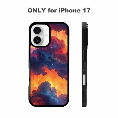 iPhone 17 Case — Seamless Tileable Pattern Of Galaxy Space, Custom Print Case Cover