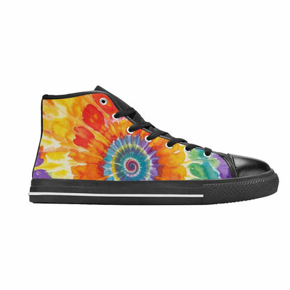 MEN'S Tie Dye Swirl High Top Canvas Dreamcore Shoes