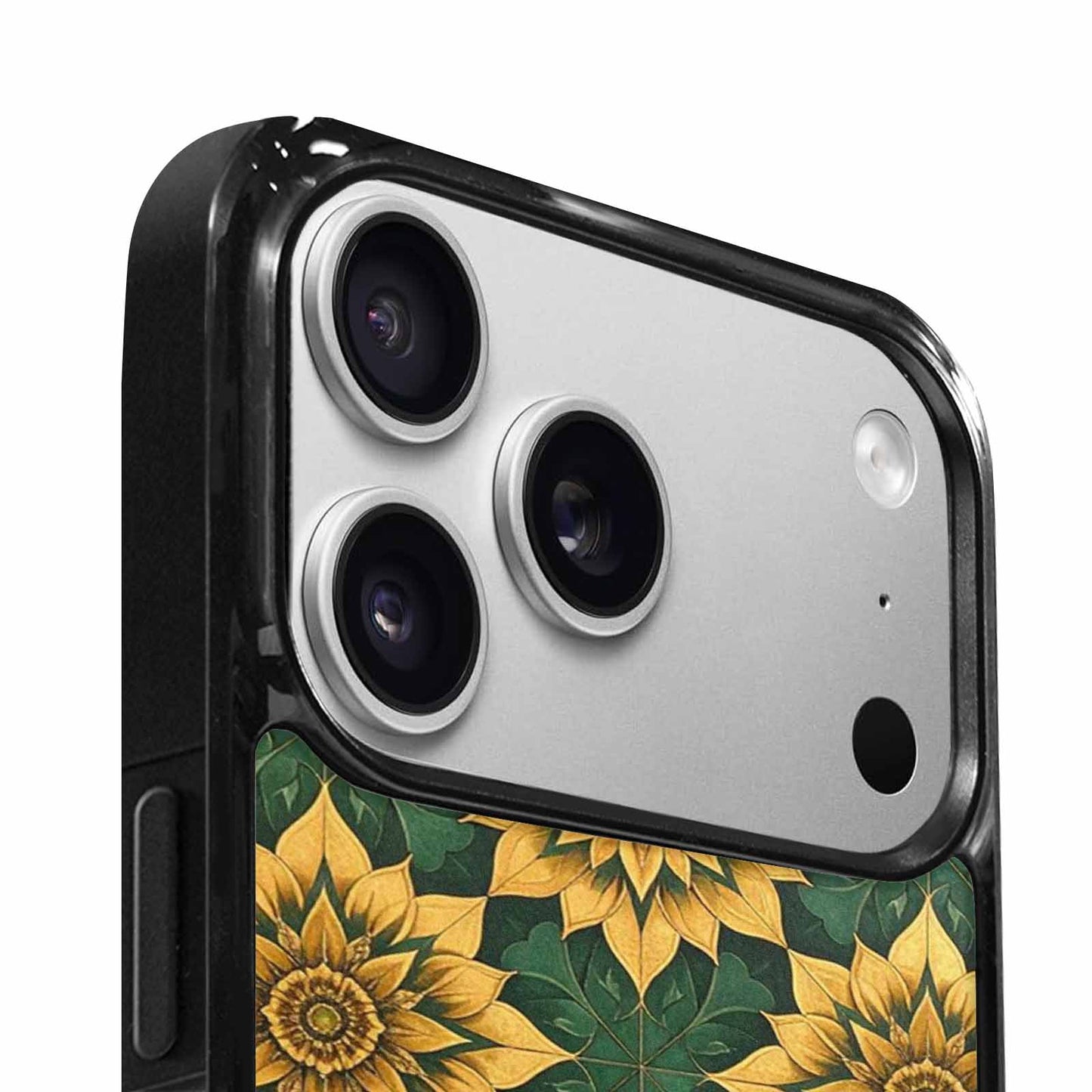iPhone 17 Pro Max Case — Sunflower Motifs Arranged In Floral, Custom Phone Case