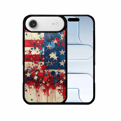 iPhone 17 Air Case — Patriotic Stars And Stripes American Galaxy, Custom Art Phone Cover