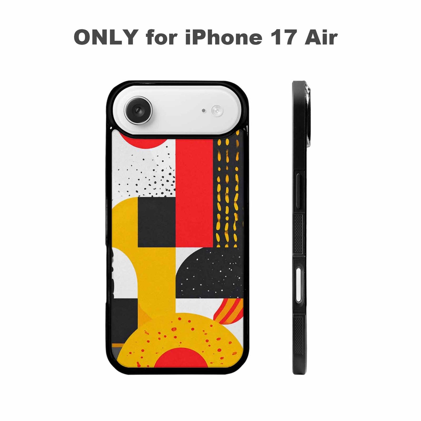 iPhone 17 Air Case — Memphis Art Pattern Retro Vintage, Custom Made Phone Cover