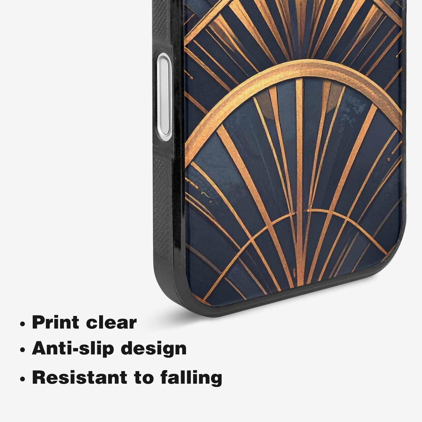 iPhone 16 Case — Art Deco Illustration Pattern, Unique Phone Case Design