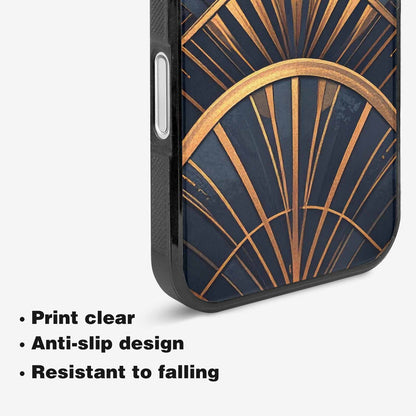 iPhone 16 Case — Art Deco Illustration Pattern, Unique Phone Case Design
