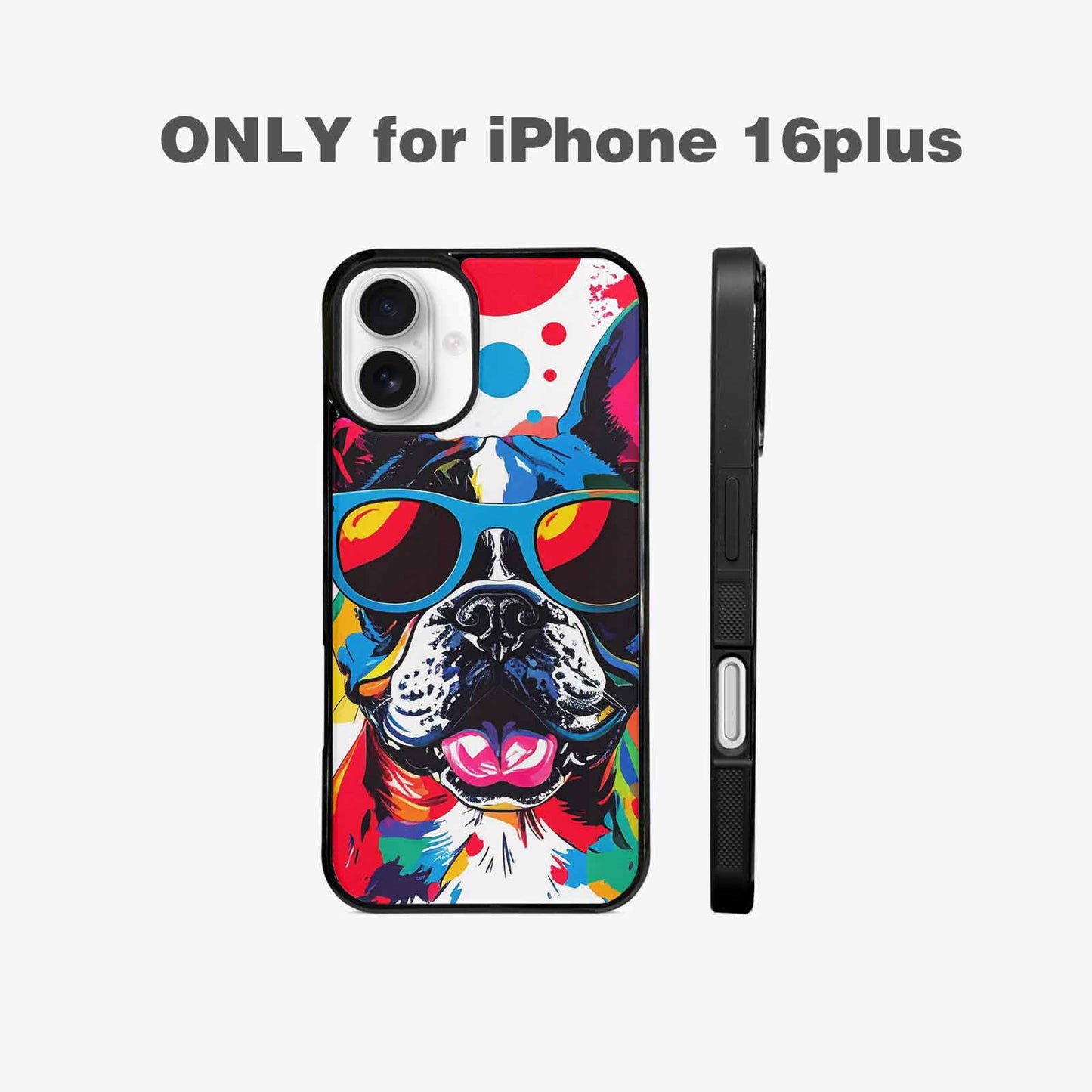 iPhone 16 Plus Case — French Bulldog Pop Art Pattern, Unique Phone Case Design