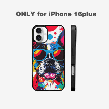 iPhone 16 Plus Case — French Bulldog Pop Art Pattern, Unique Phone Case Design