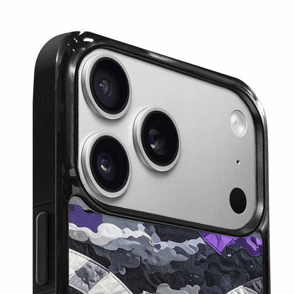 iPhone 17 Pro Case — Vivid Camo Asexual Pride Camo, Personalized Phone Case