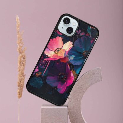 iPhone 15 Plus Case — Shadowy Glitch Floral Pattern Hundreds Of, Original Design Phone Case