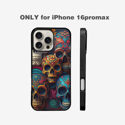 iPhone 16 Pro Max Case — Skull Waves, Personalized Phone Case