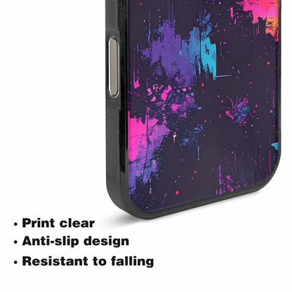 iPhone 16 Pro Max Case — Glitch Dark Art Seamless Pattern Vibrant, Custom Made Phone Cover