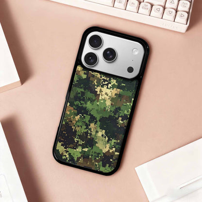 iPhone 17 Pro Case — Small Military Camouflage Blotch Pattern Camo, Custom Made Phone Cover