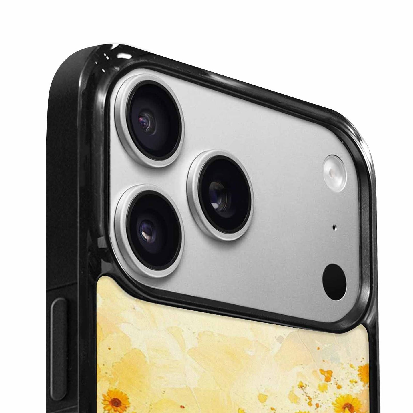 iPhone 17 Pro Case — Full Color Vibrant Sunflower Burst Floral, Customized Protective Case