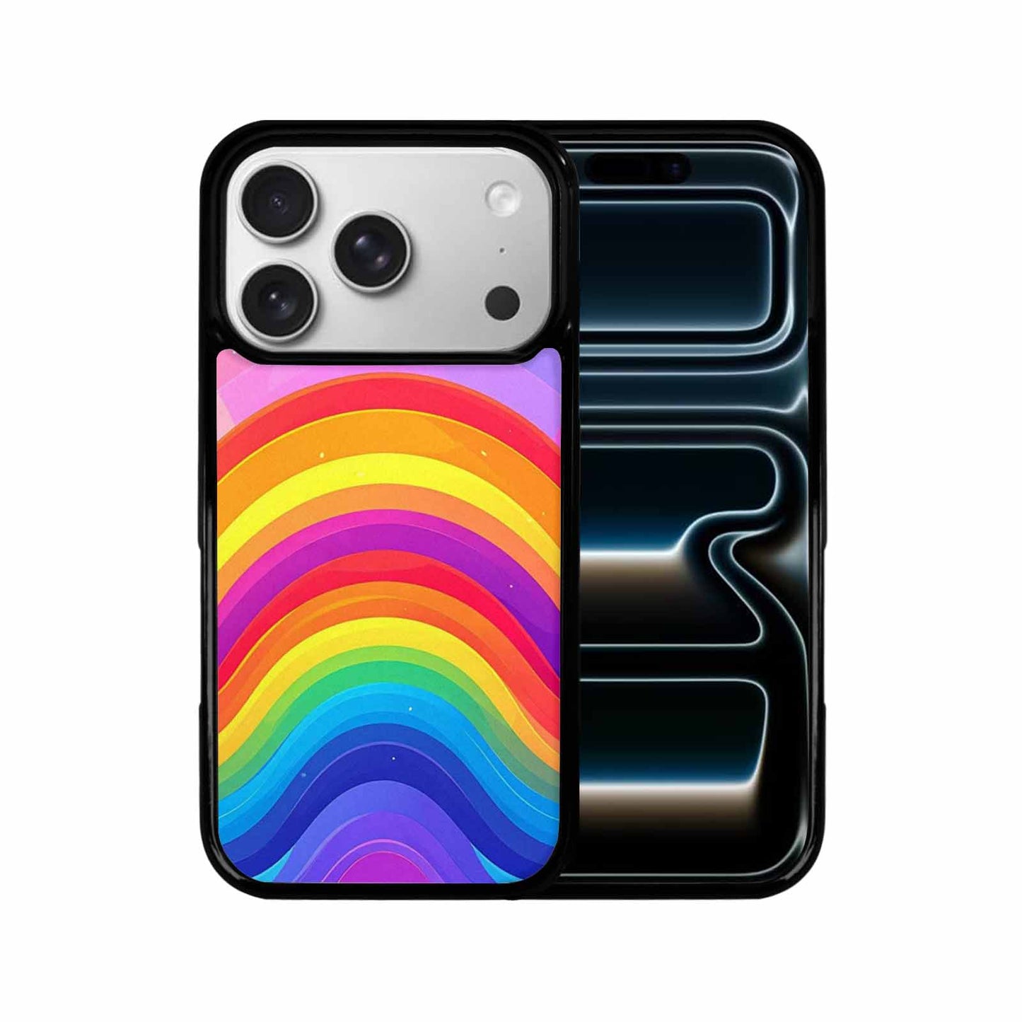 iPhone 17 Pro Case — Rainbow Pride Original Art, Unique Phone Case Design
