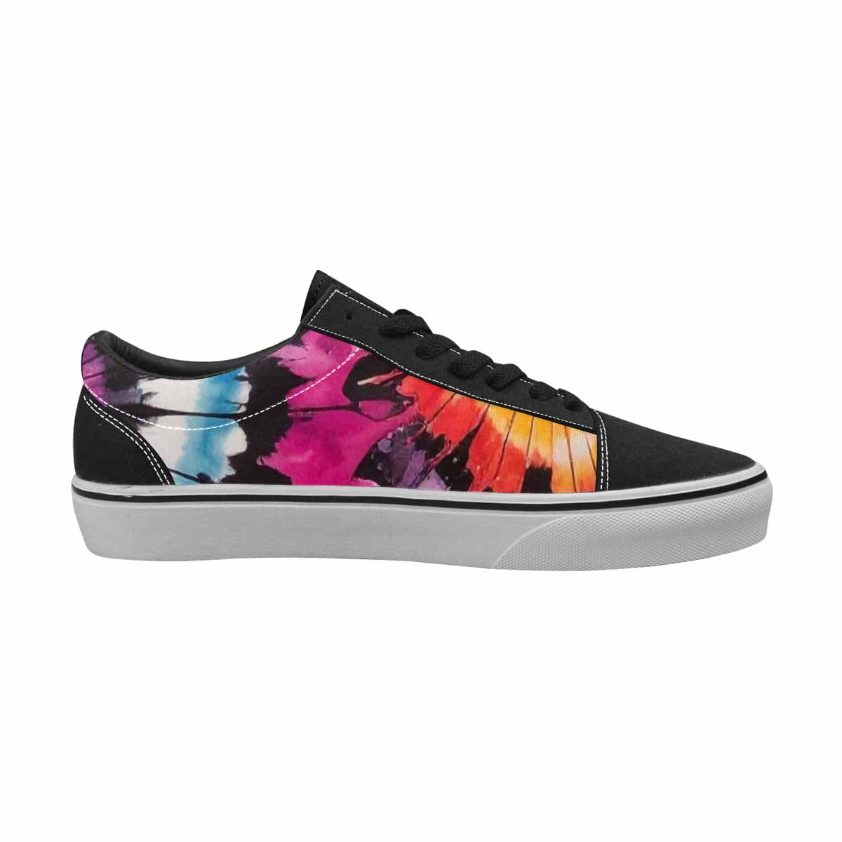 WOMEN'S Tie Lace-Up Canvas Wallpaper Art Sneakers
