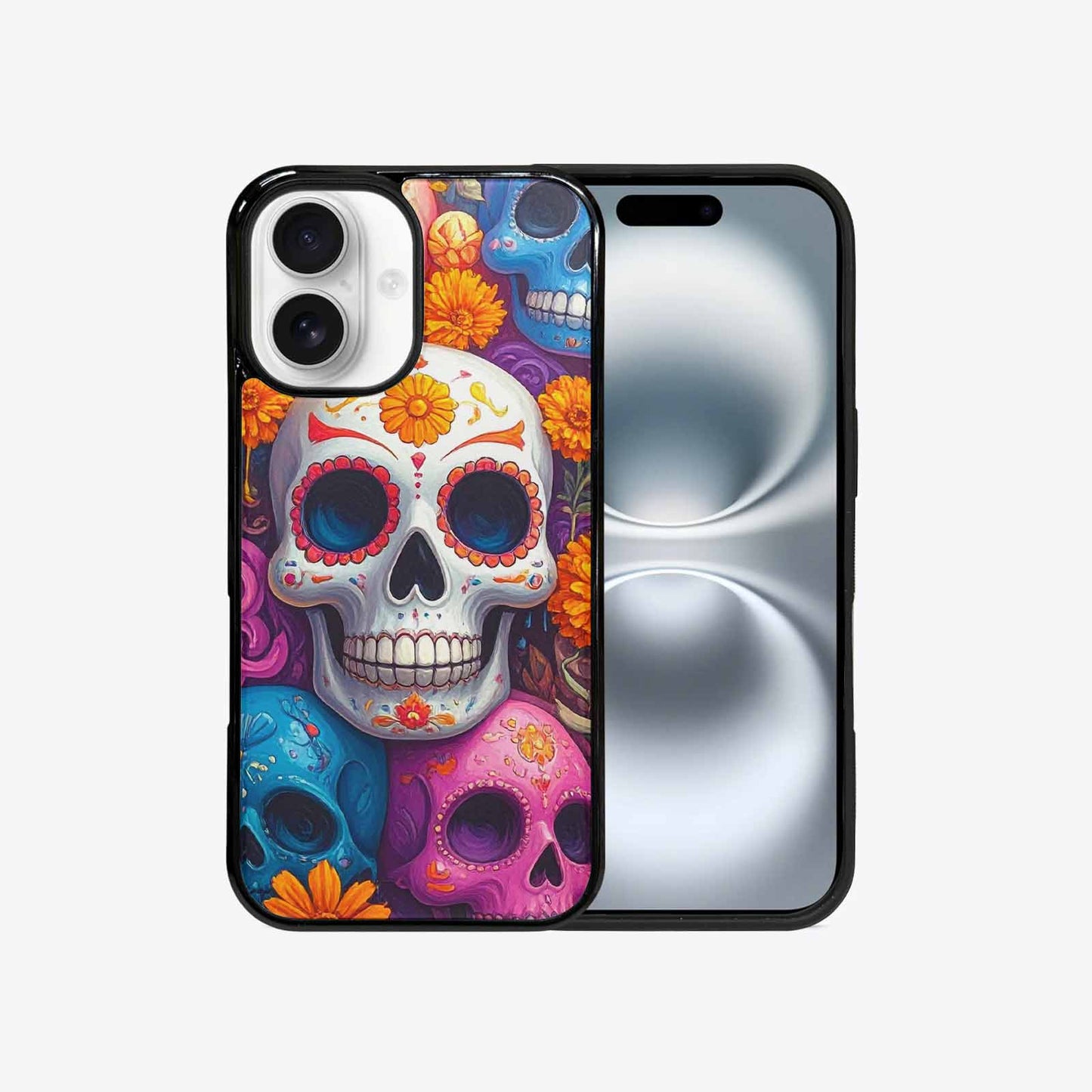 iPhone 16 Case — Sugar Skullsmelting Sugar Skulls Cpn, Customized Protective Case