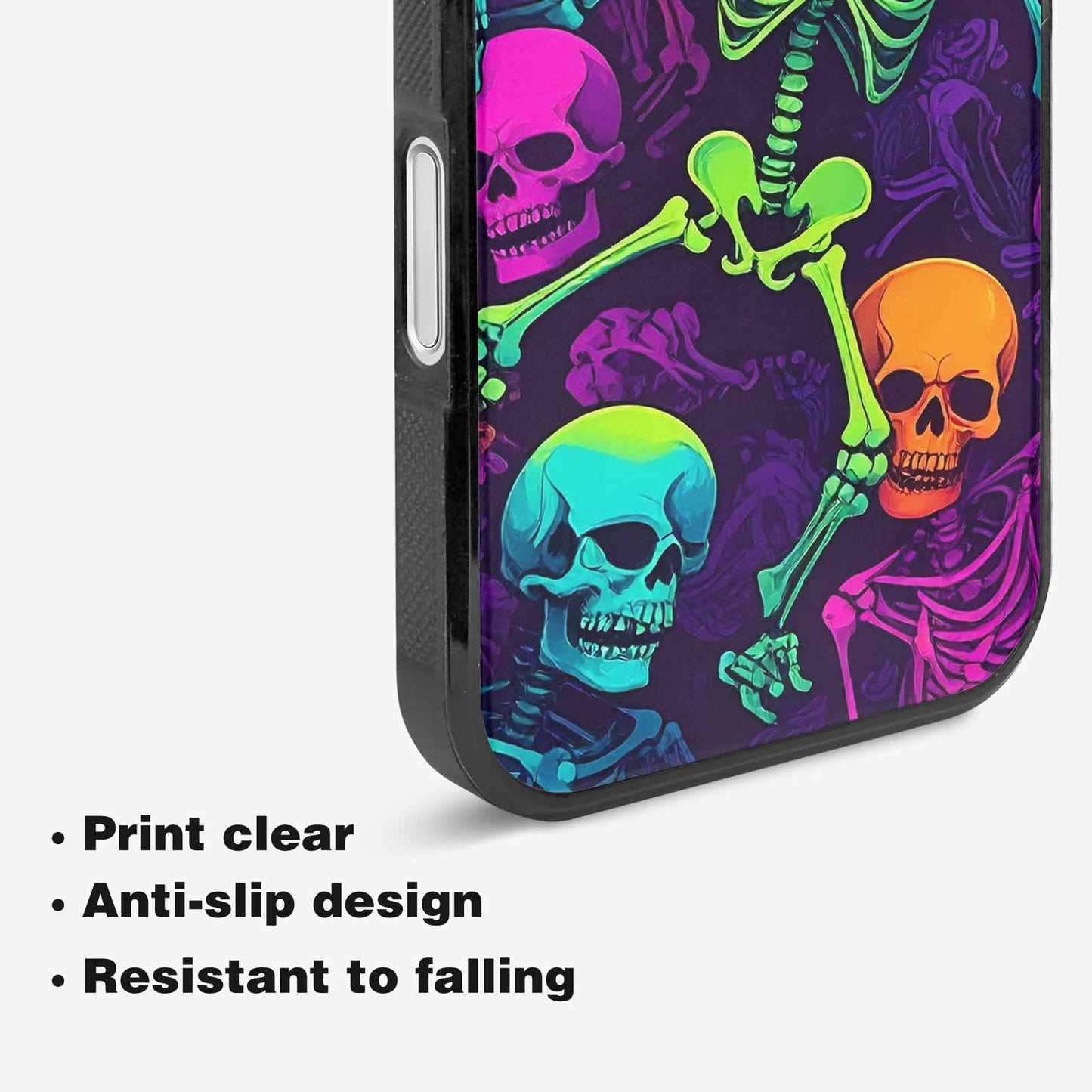 iPhone 16 Plus Case — Glowing Skeleton Pattern Hundreds Of Small, Personalized Phone Case