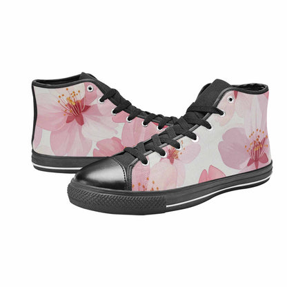 WOMEN'S Japanese Cherry Blossom High Top Canvas Surreal Sneakers