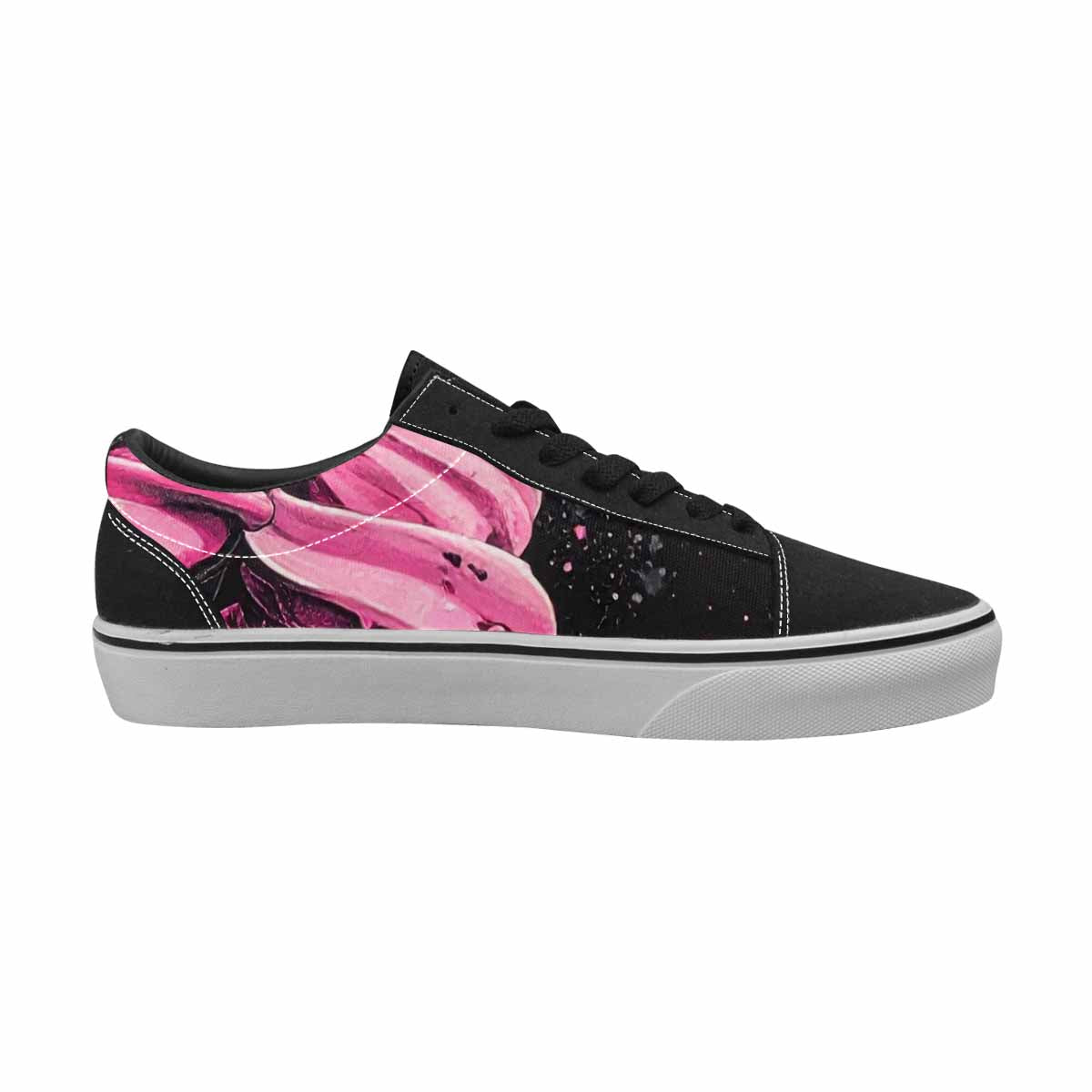 WOMEN'S Ice Cream Motif Lace-Up Canvas Vivid Sneakers