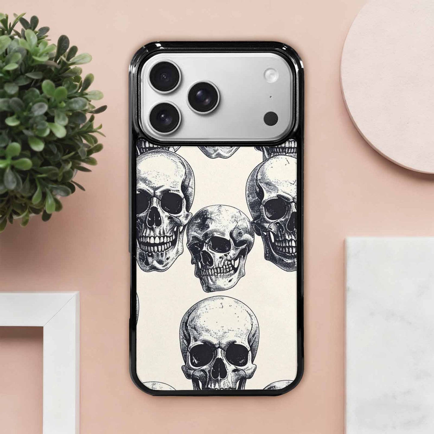 iPhone 17 Pro Max Case — Skull Dark Art Gothic Print Gothic, Unique Phone Case Design