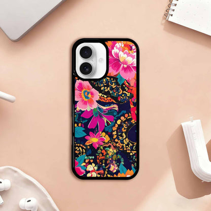 iPhone 17 Case — Floral Snake Print Floral, Original Design Phone Case