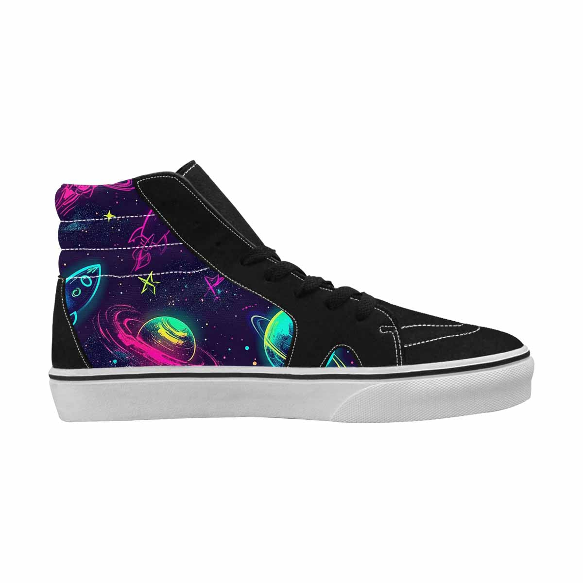 WOMEN'S Space Galaxy Astronaut High Top Canvas Grunge Shoes