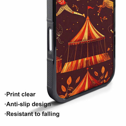 iPhone 17 Pro Case — Vintage Circus Art Pattern Retro Vintage, Custom Made Phone Cover