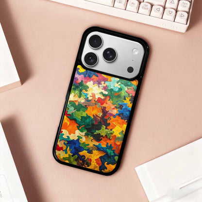 iPhone 17 Pro Case — Camo Patches Full Color Vibrant Camo, Custom Art Phone Cover