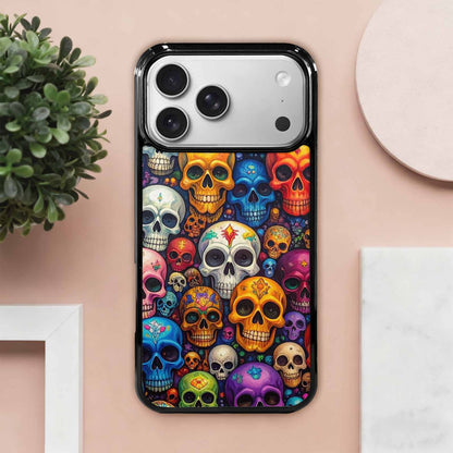 iPhone 17 Pro Max Case — Skulls (general) Skulls Pattern Gothic Skulls, Custom Art Phone Cover