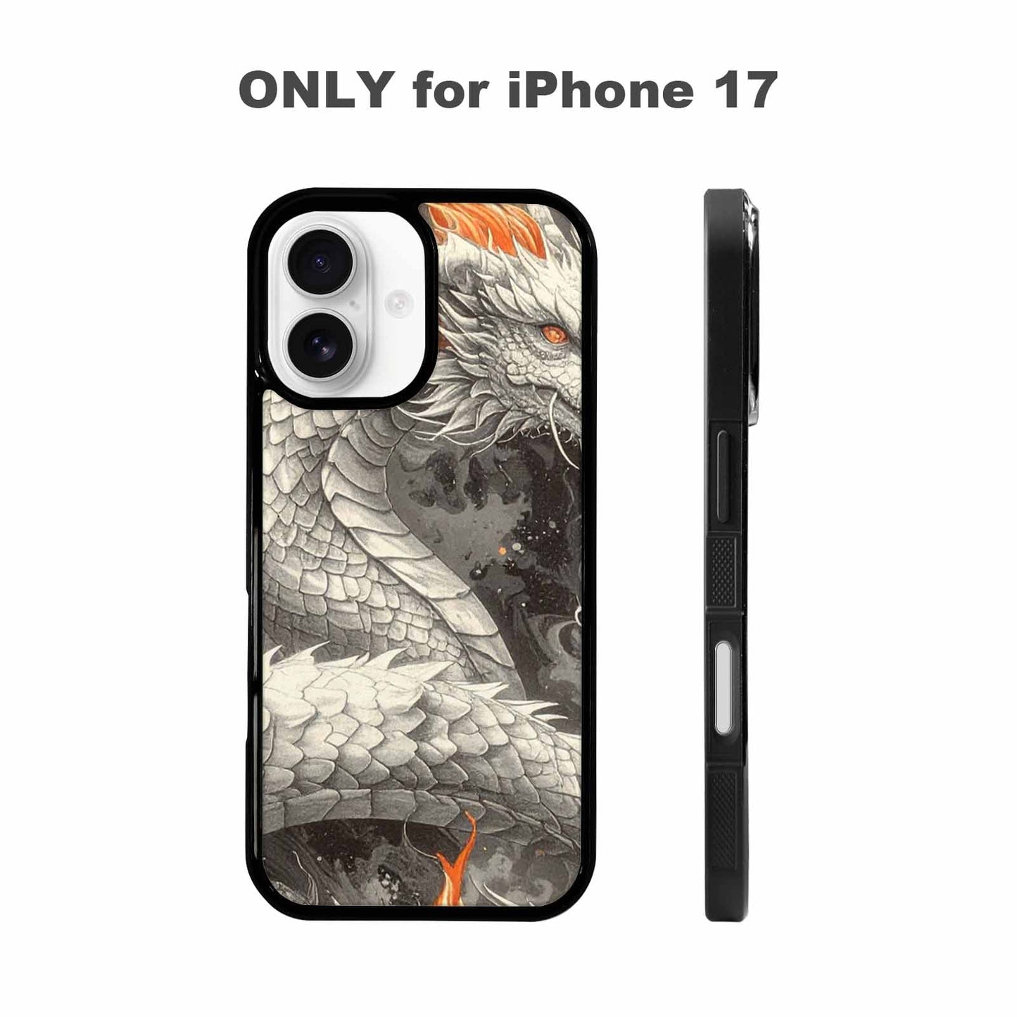 iPhone 17 Case — Retro Dragons Flame Retro Vintage, Custom Art Phone Cover