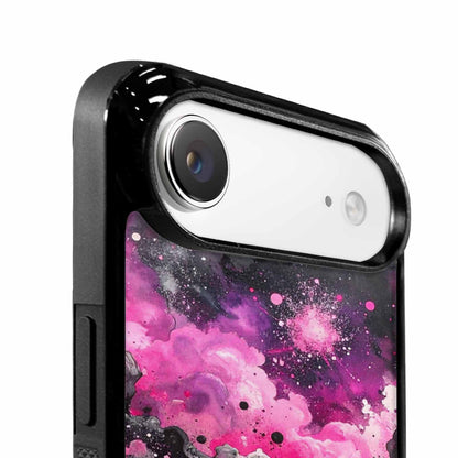 iPhone 17 Air Case — Galaxy Nebula Black Pink Ink Galaxy, Custom Print Case Cover