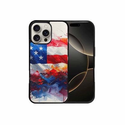 iPhone 16 Pro Max Case — Usa Flag Stars And Stripes Art, Personalized Phone Case