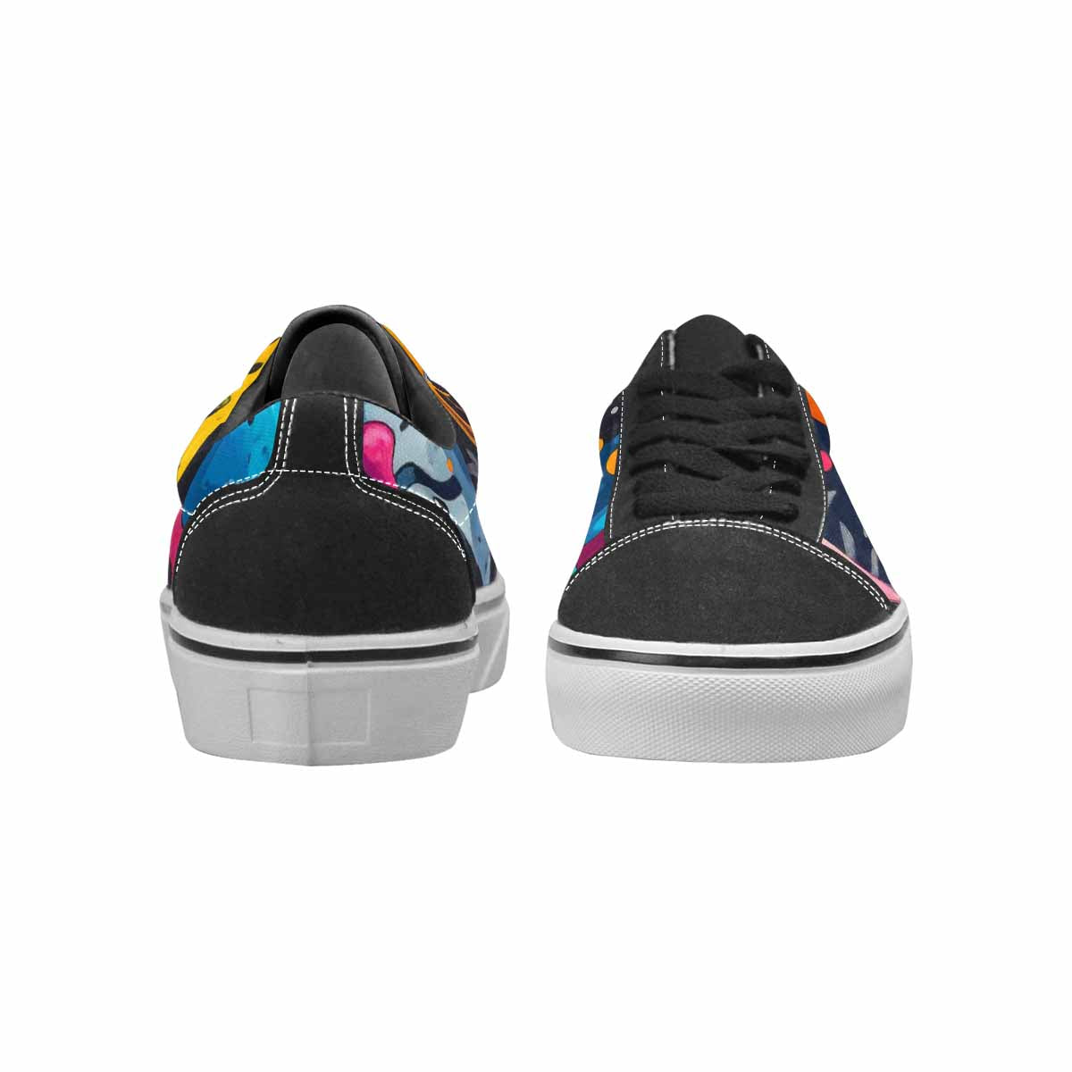 WOMEN'S Melting Aliens Lace-Up Canvas Grunge Custom Shoes