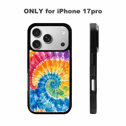 iPhone 17 Pro Case — Small Tie Dye Swirl Pattern Tie, Custom Made Phone Cover
