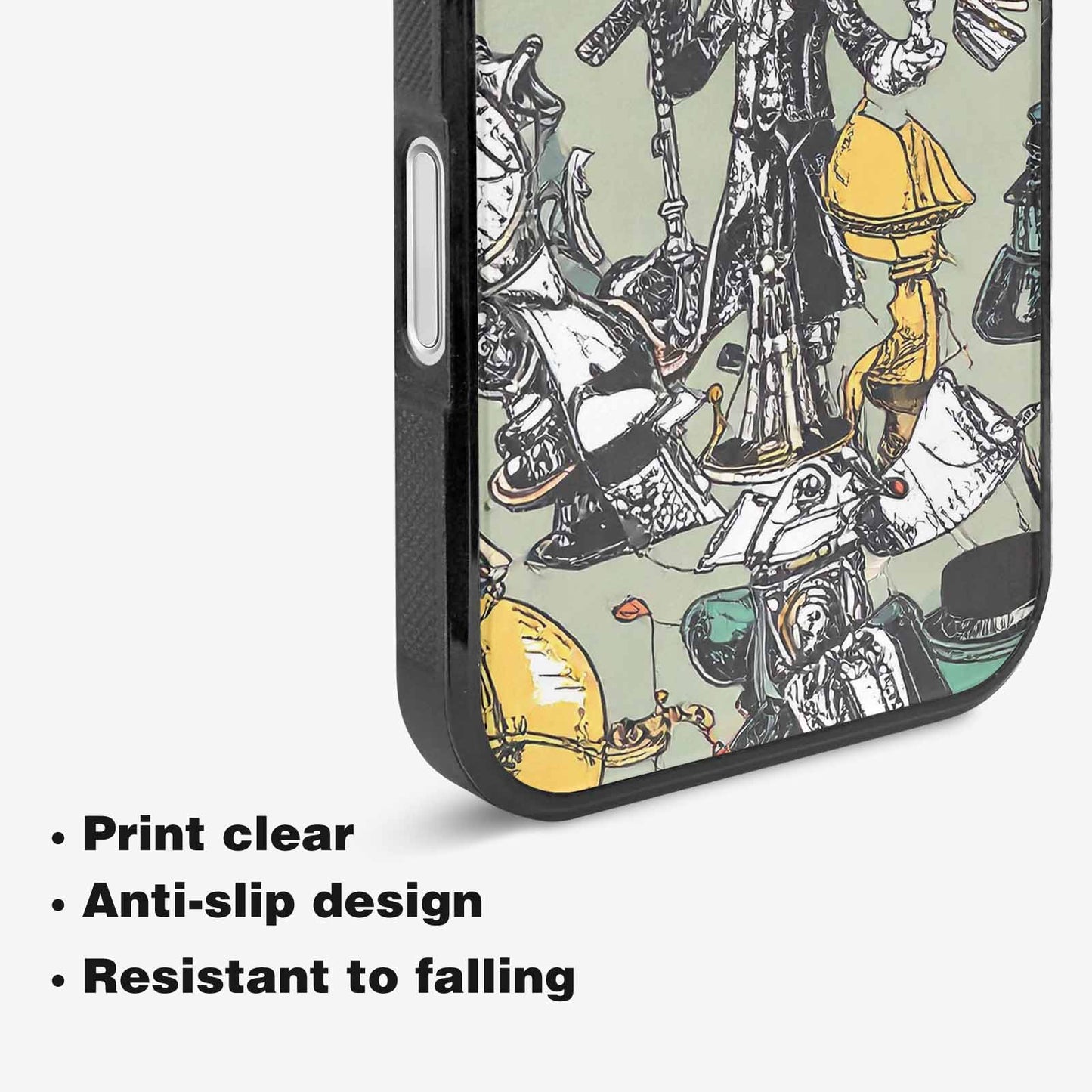 iPhone 16 Plus Case — Noir Spy Silhouette Pen Ink Noir, Original Design Phone Case