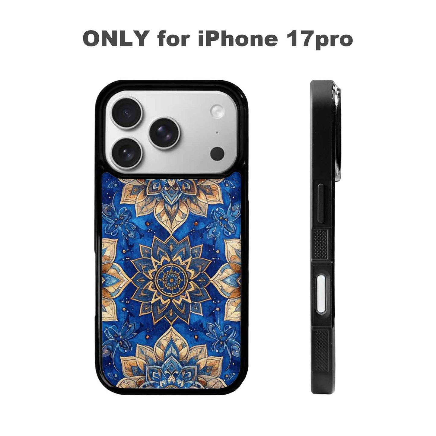 iPhone 17 Pro Case — Small Mandala Pattern Randomly Varying Floral, Customized Protective Case