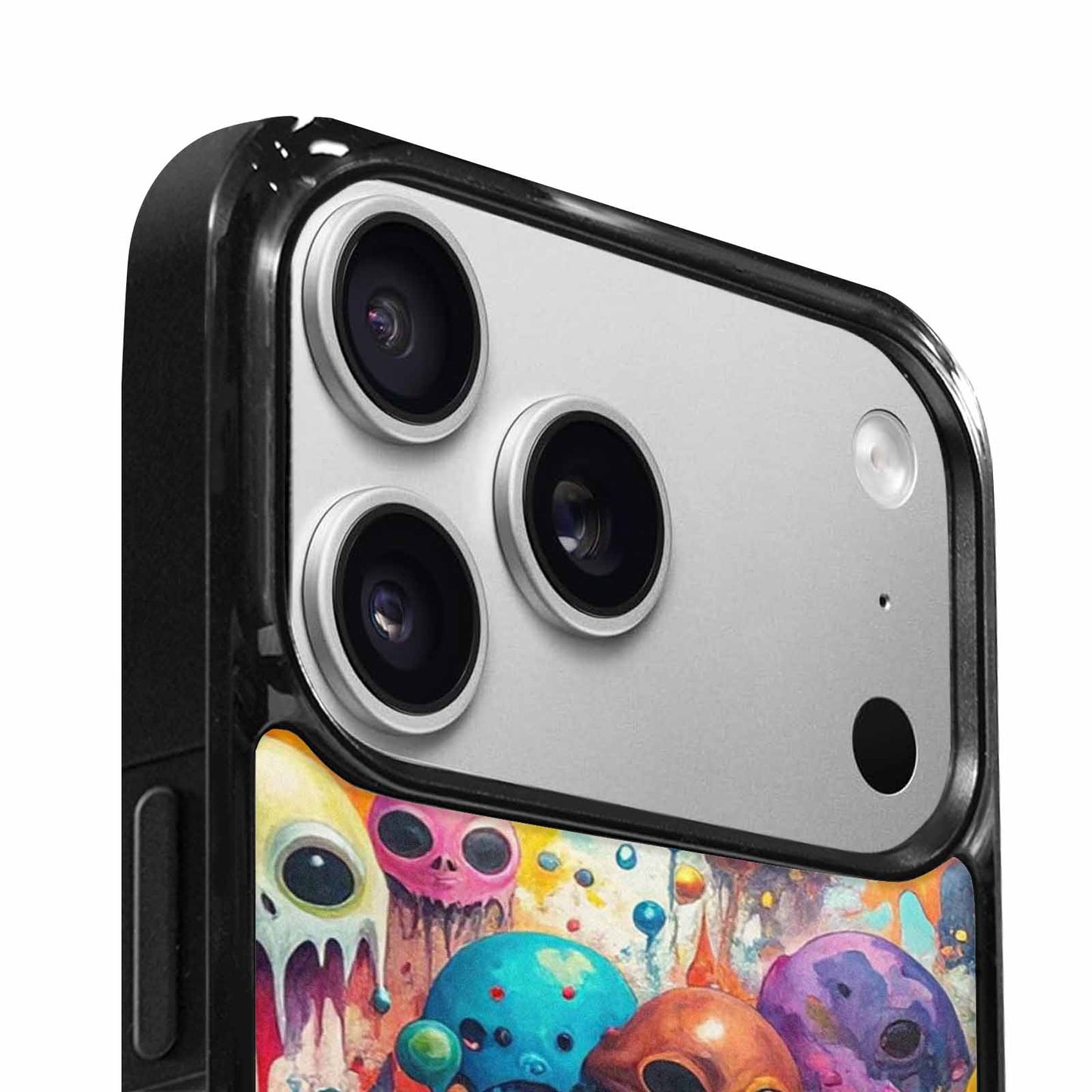 iPhone 17 Pro Max Case — Aliens Camomelting Aliens Patt Alien Scifi, Custom Print Case Cover