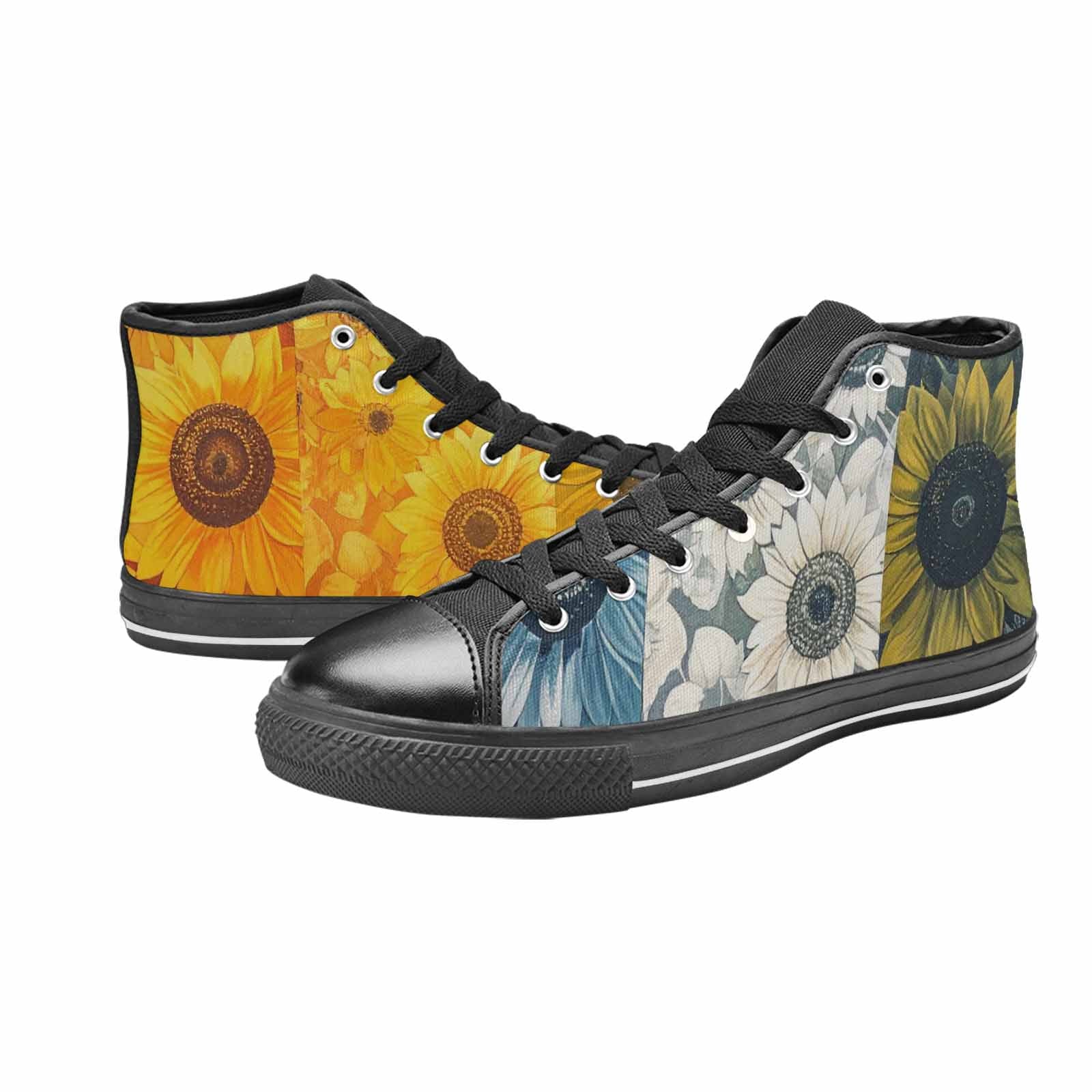 MEN'S Blend Melt Them High Top Canvas Wallpaper Art Custom Shoes