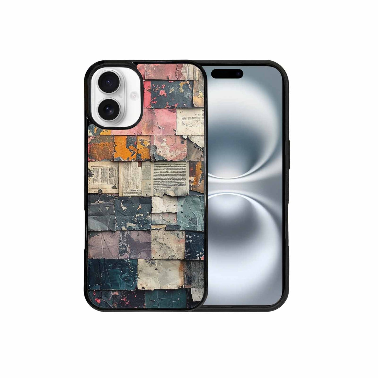 iPhone 16 Plus Case — Distressed Grunge Texture Pattern Hundreds Of, Unique Phone Case Design
