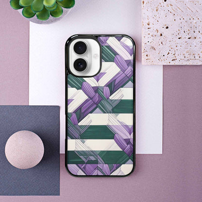 iPhone 16 Case — Genderqueer Flag Color Theme Small Rainbow, Custom Phone Case