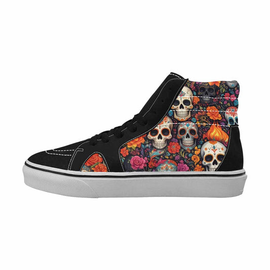 MEN'S Skull High Top Canvas Dark Academia Sneakers